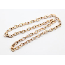 New Arrival Rose Gold Plating Stainless Steel Textured Cable Chain